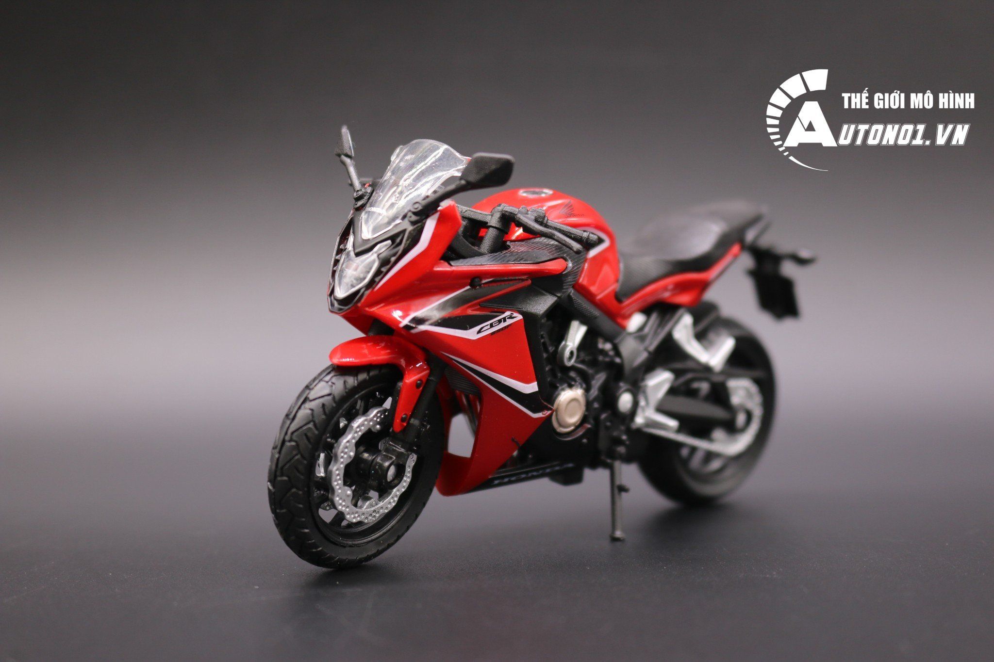  Mô hình xe Honda CBR 650f 2018 red 1:18 Welly 6565 