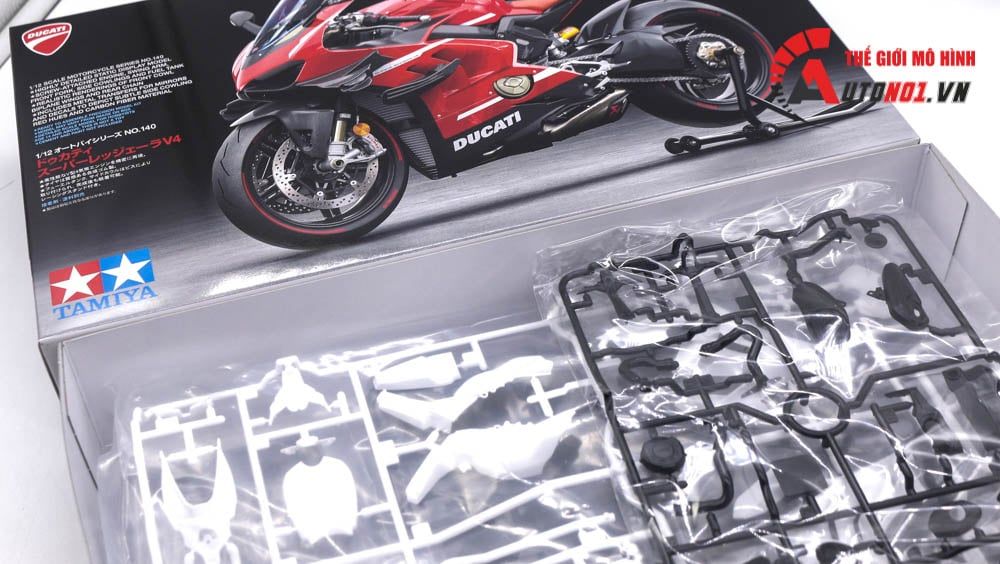 Mô hình kit Mô tô Ducati Superlegga V4 1:12 Tamiya 14140