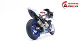  Mô hình xe độ Bmw S1000rr White Blue 2020 độ pô Akrapovic gold 1:12 Autono1 Alloy D160J 