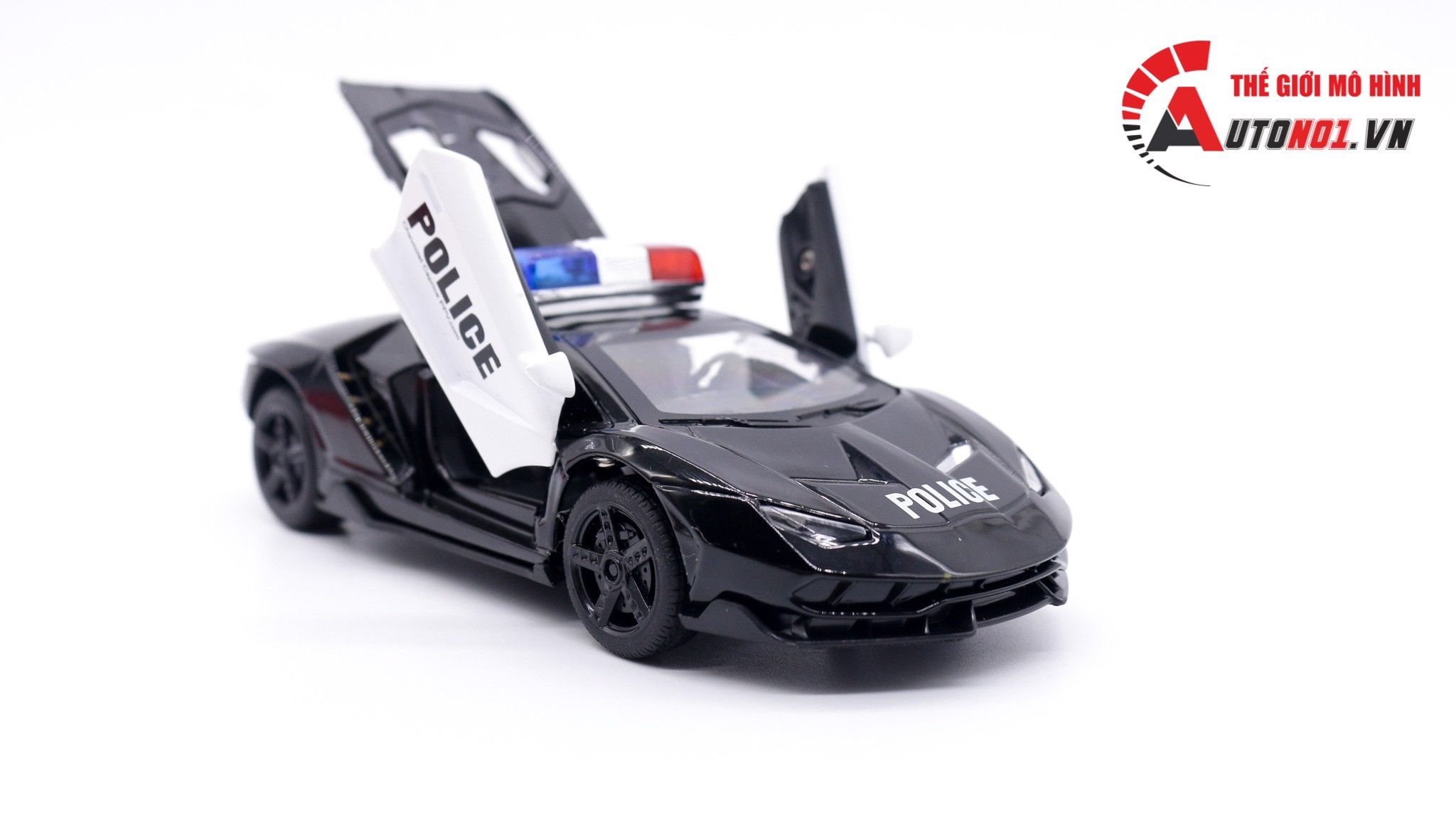  Mô hình xe Lamborghini centenario Lp770-4 Police full open - có đèn - âm thanh tỉ lệ 1:32 Ty Models OT32028 