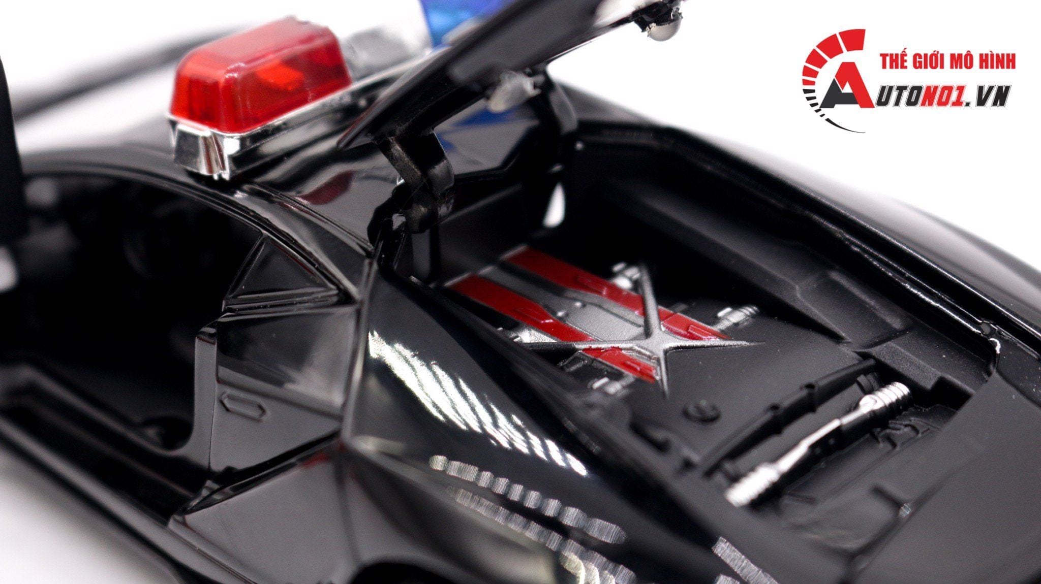  Mô hình xe Lamborghini centenario Lp770-4 Police full open - có đèn - âm thanh tỉ lệ 1:32 Ty Models OT32028 