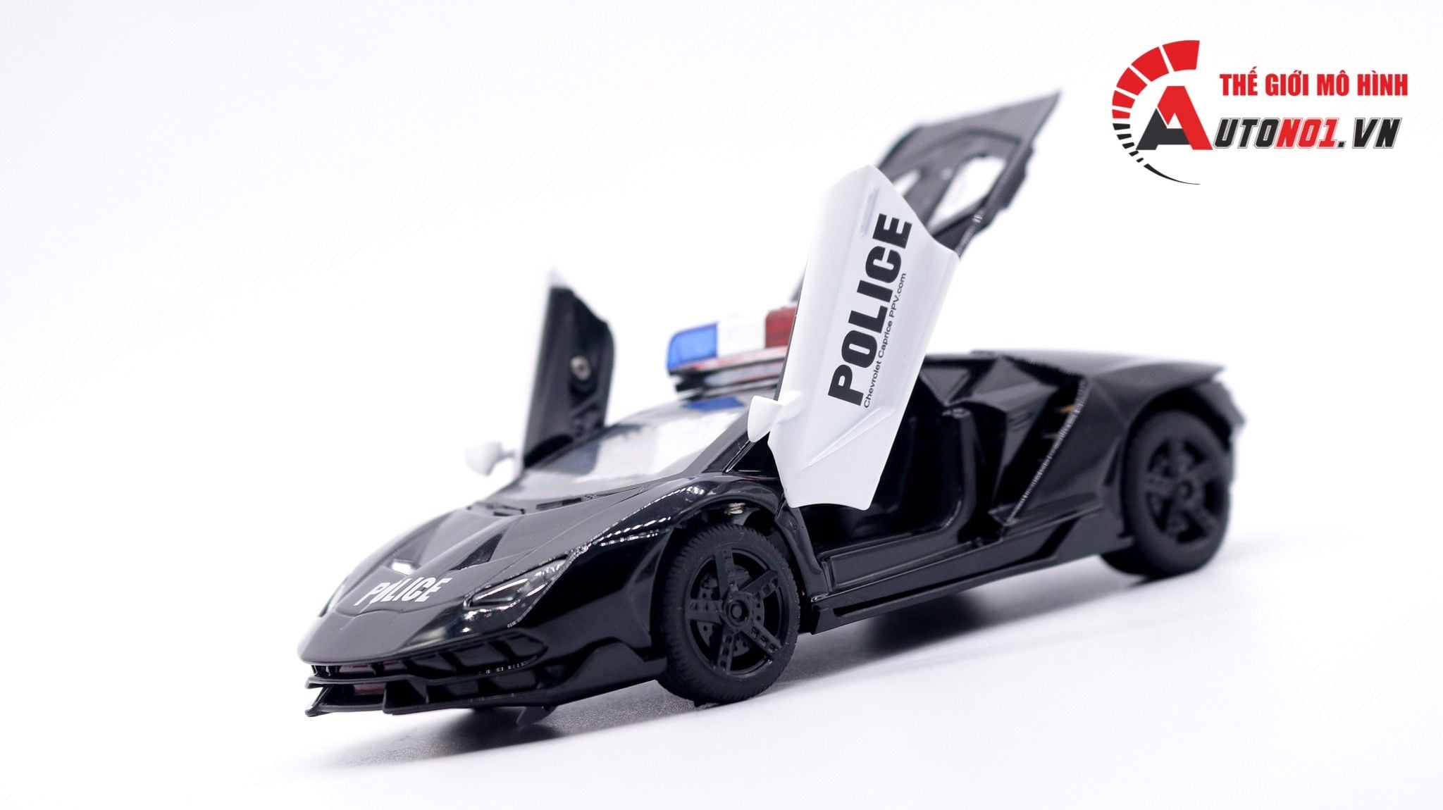 Mô hình xe Lamborghini centenario Lp770-4 Police full open - có đèn - âm thanh tỉ lệ 1:32 Ty Models OT32028 