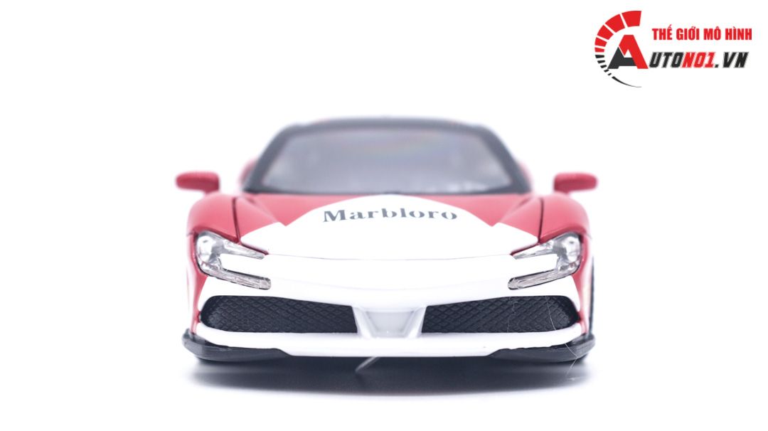  Mô hình xe ô tô Ferrari SF90 Marlboro kèm hộp mica 1:32 Alloy Model OT081 