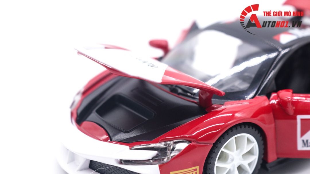  Mô hình xe ô tô Ferrari SF90 Marlboro kèm hộp mica 1:32 Alloy Model OT081 