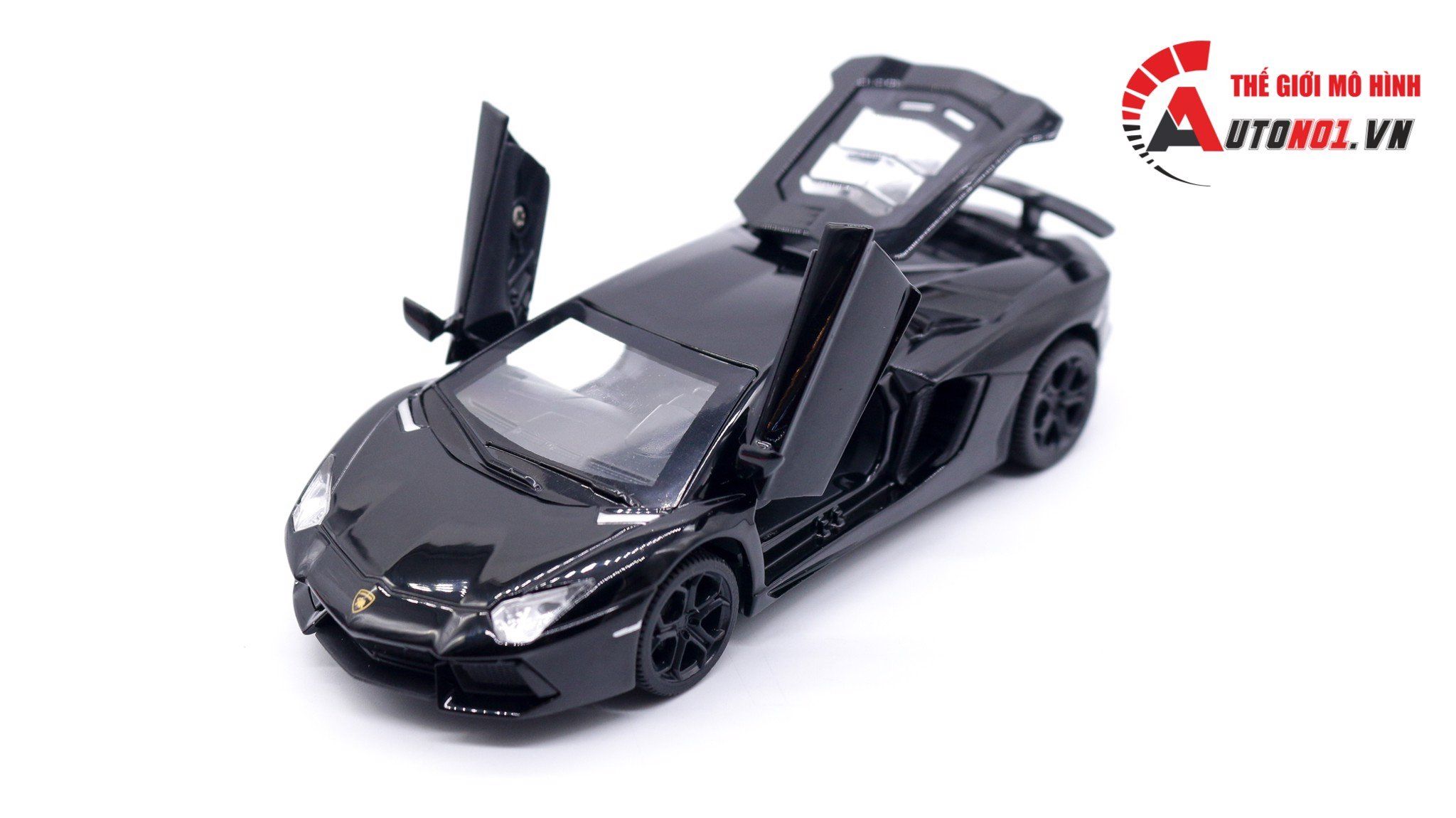  Mô hình xe Lamborghini Lp740 Black 1:32 Ty Models 7473 