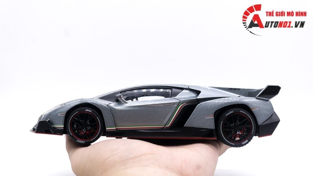  Mô hình xe Lamborghini Veneno có đèn 1:24 Chezhi OT094 