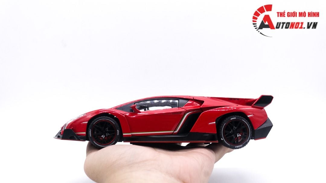  Mô hình xe Lamborghini Veneno có đèn 1:24 Chezhi OT094 