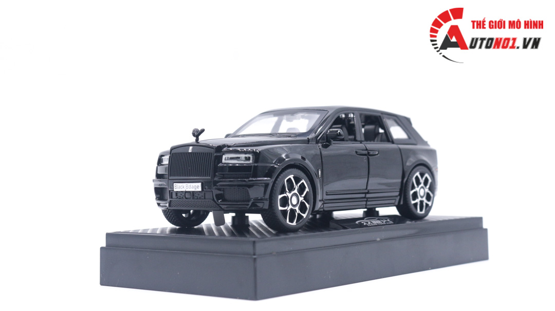  Mô hình xe Rolls Royce Cullinan full open, có đèn và âm thanh tỉ lệ 1:32 Alloy Model OT097 