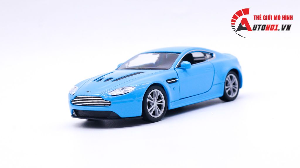 MÔ HÌNH XE ASTON MARTIN V12 VANTAGE BABY BLUE 1:36 WELLY 7510