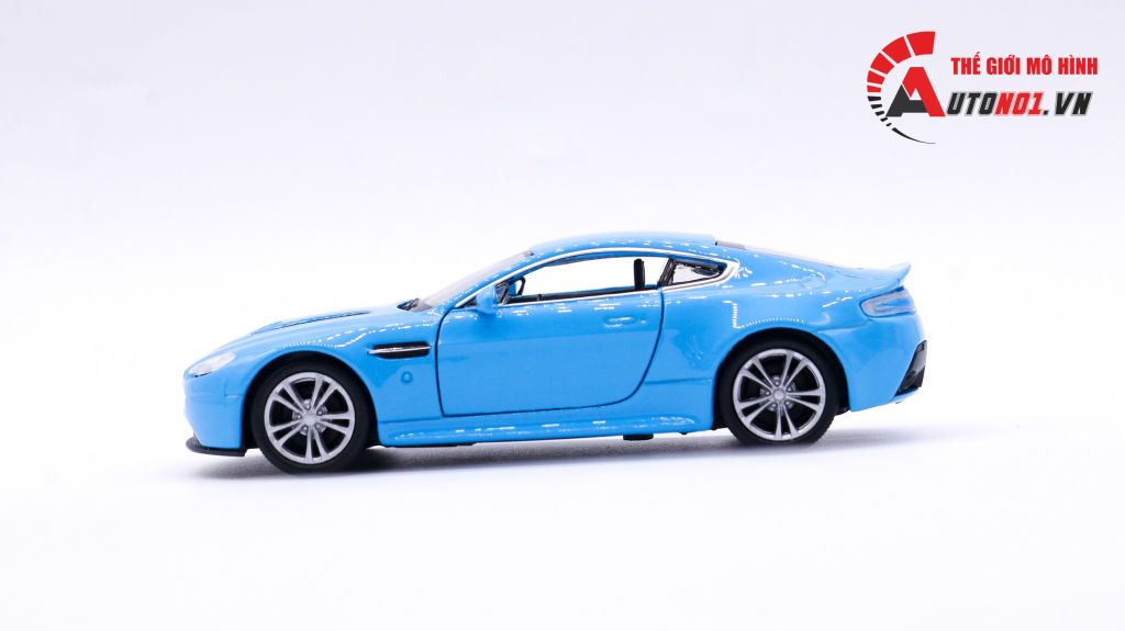 MÔ HÌNH XE ASTON MARTIN V12 VANTAGE BABY BLUE 1:36 WELLY 7510