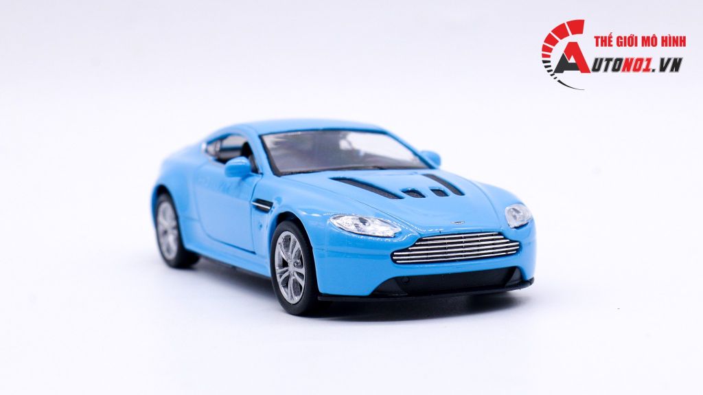 MÔ HÌNH XE ASTON MARTIN V12 VANTAGE BABY BLUE 1:36 WELLY 7510