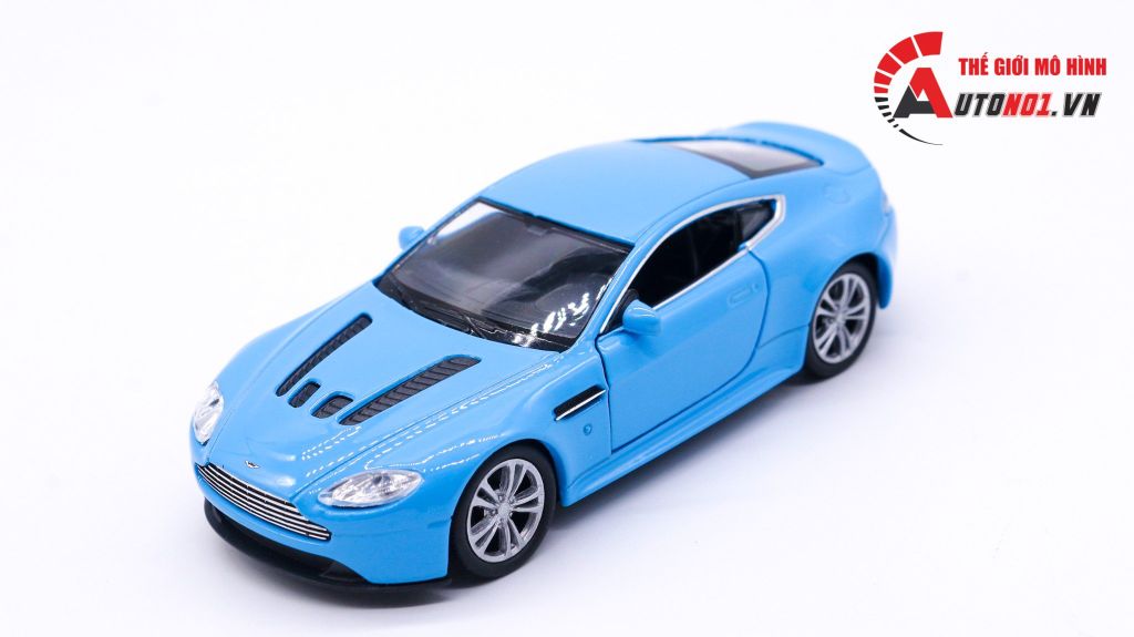 MÔ HÌNH XE ASTON MARTIN V12 VANTAGE BABY BLUE 1:36 WELLY 7510