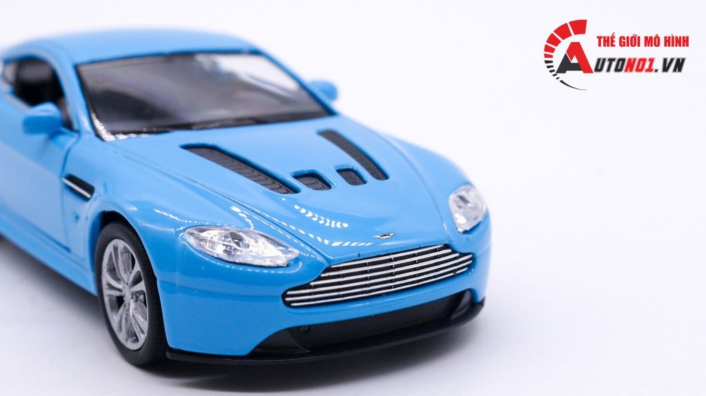 MÔ HÌNH XE ASTON MARTIN V12 VANTAGE BABY BLUE 1:36 WELLY 7510