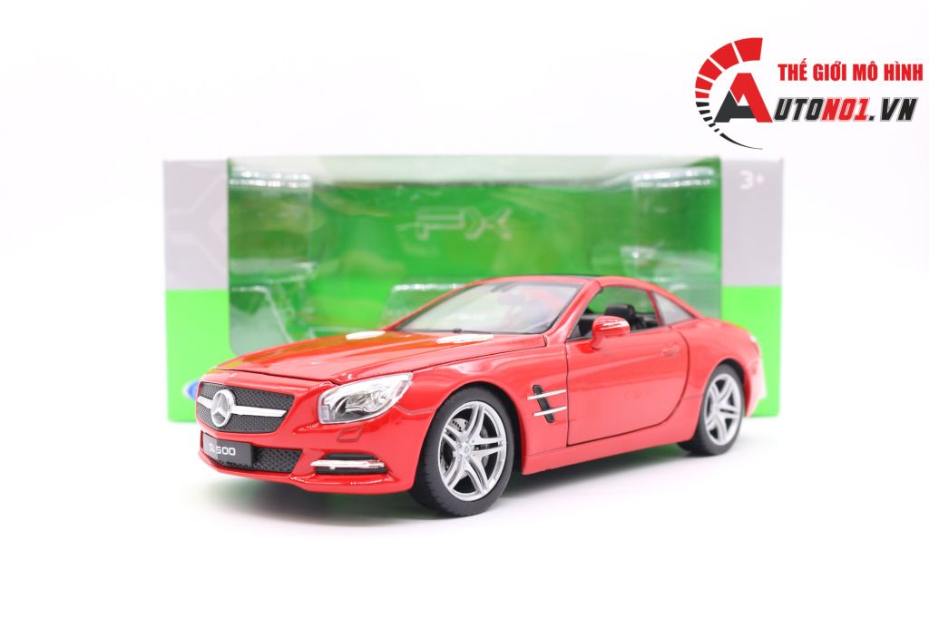 MÔ HÌNH XE MERCEDES SL500 2012 RED 1:24 WELLY 6670
