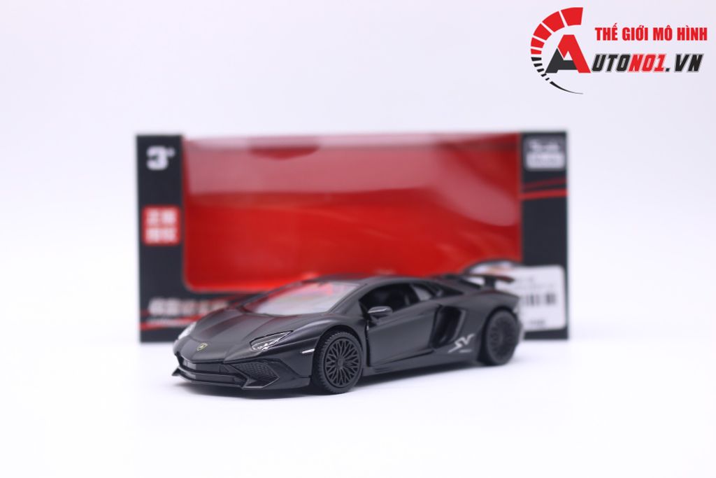 MÔ HÌNH XE LAMBORGHINI AVENTADOR BLACK 1:36 SCALE MODEL 7165