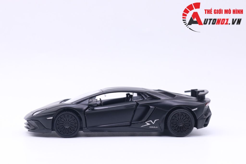 MÔ HÌNH XE LAMBORGHINI AVENTADOR BLACK 1:36 SCALE MODEL 7165