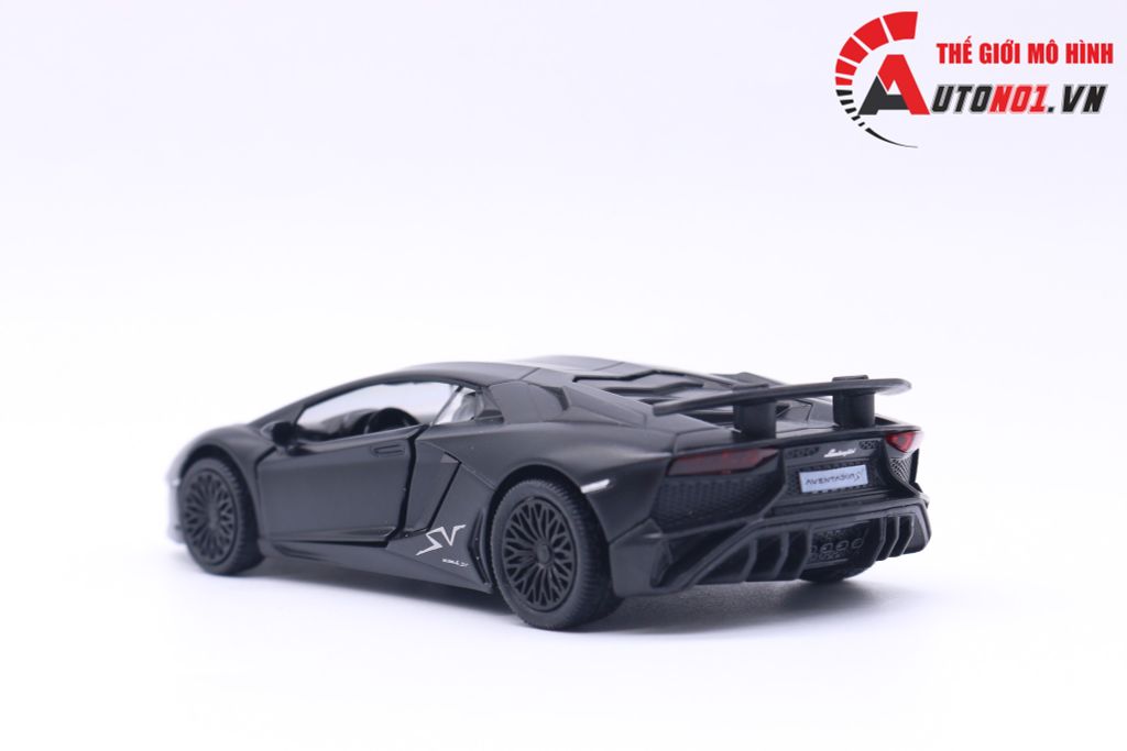 MÔ HÌNH XE LAMBORGHINI AVENTADOR BLACK 1:36 SCALE MODEL 7165