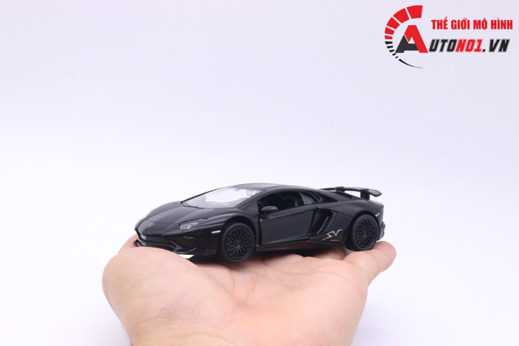 MÔ HÌNH XE LAMBORGHINI AVENTADOR BLACK 1:36 SCALE MODEL 7165