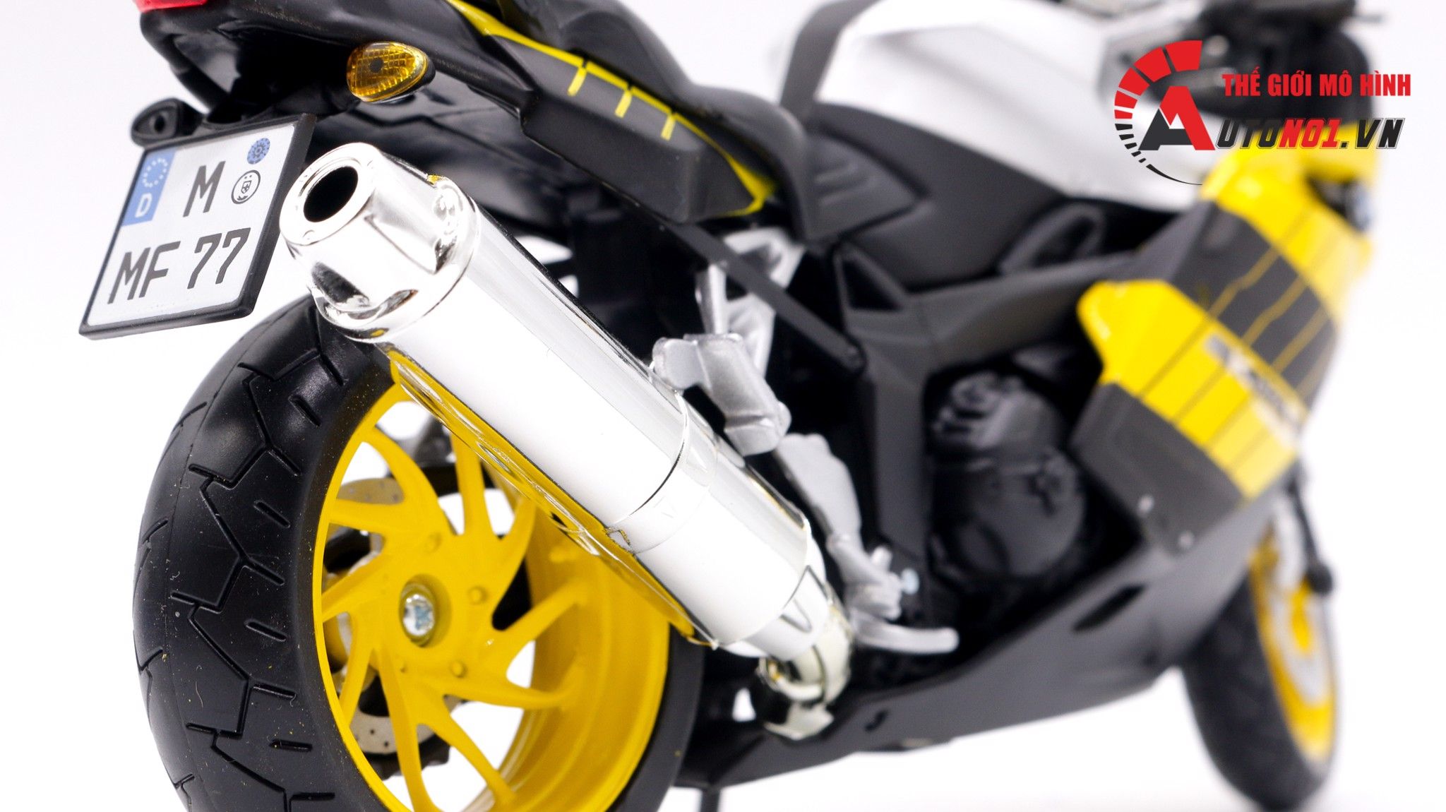  Mô hình xe Bmw K1200S yellow 1:12 Joycity 7509 