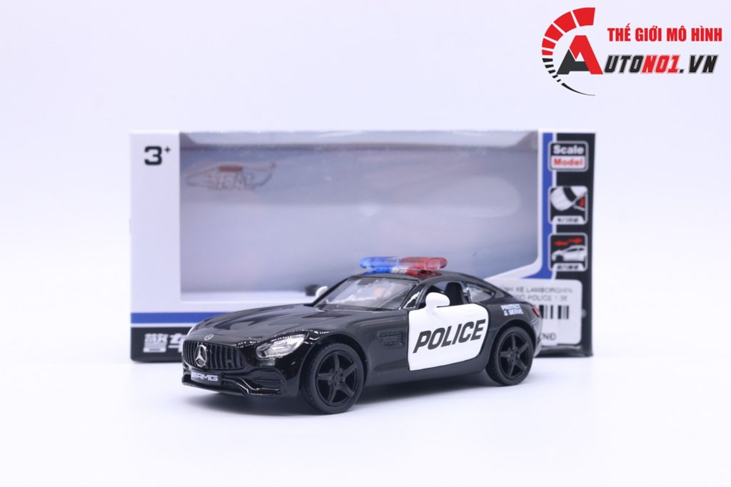 MÔ HÌNH XE MERCEDES BENZ AMG GTS POLICE 1:36 SCALE MODEL 7160