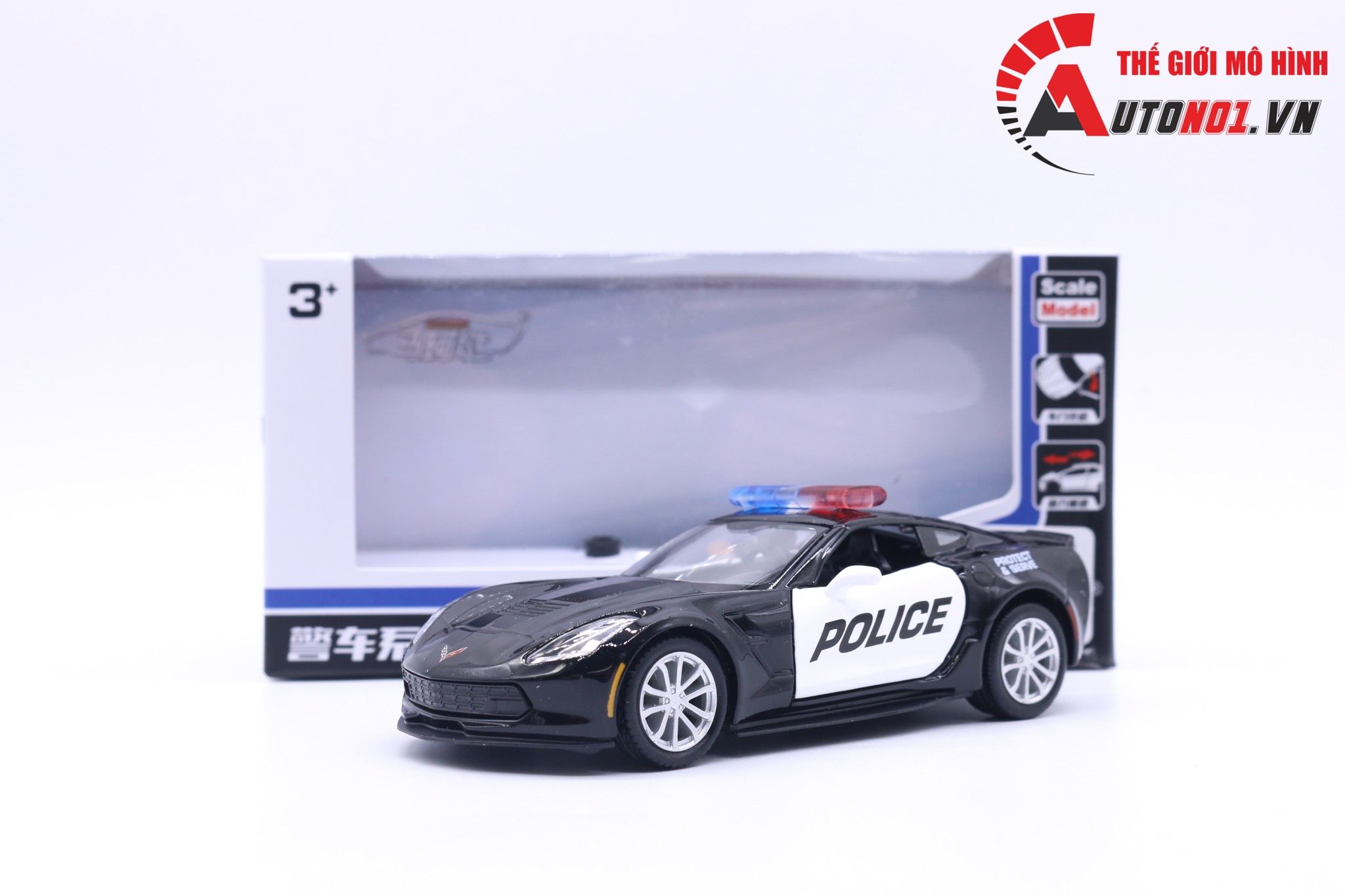  Mô hình xe Chevrolet Police 1:36 Scale Model 7163 