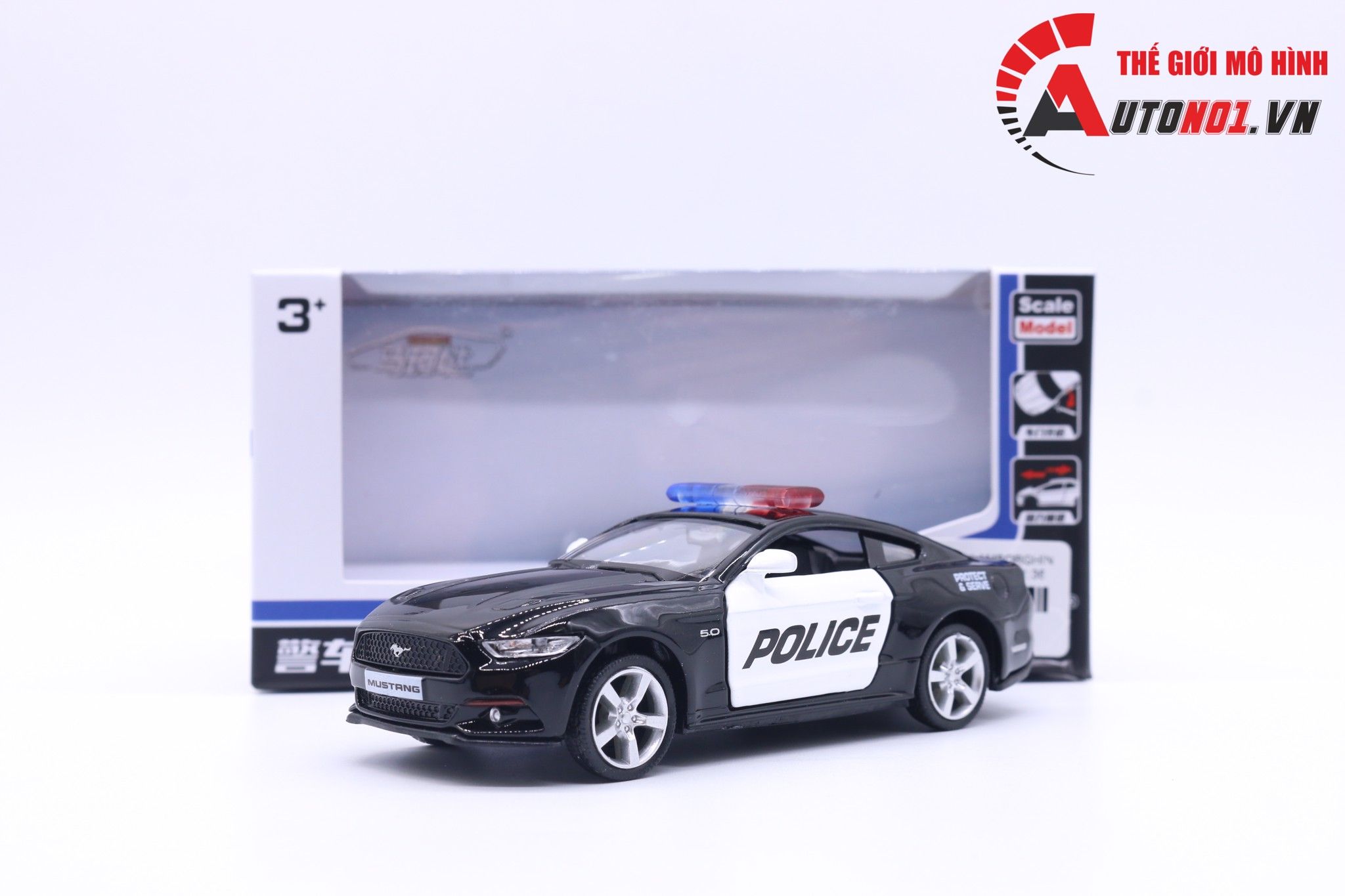  Mô hình xe Ford Mustang Police 1:36 Scale Model 7159 