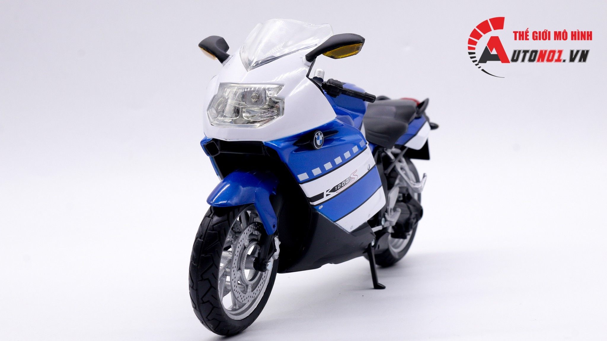  Mô hình xe Bmw K1200S blue 1:12 Joycity 7508 