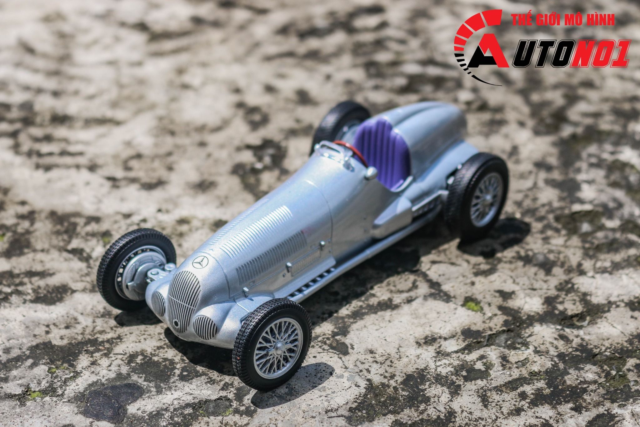  Mô hình xe cổ Mercedes Benz W125 1937 1:24 Welly OT056 