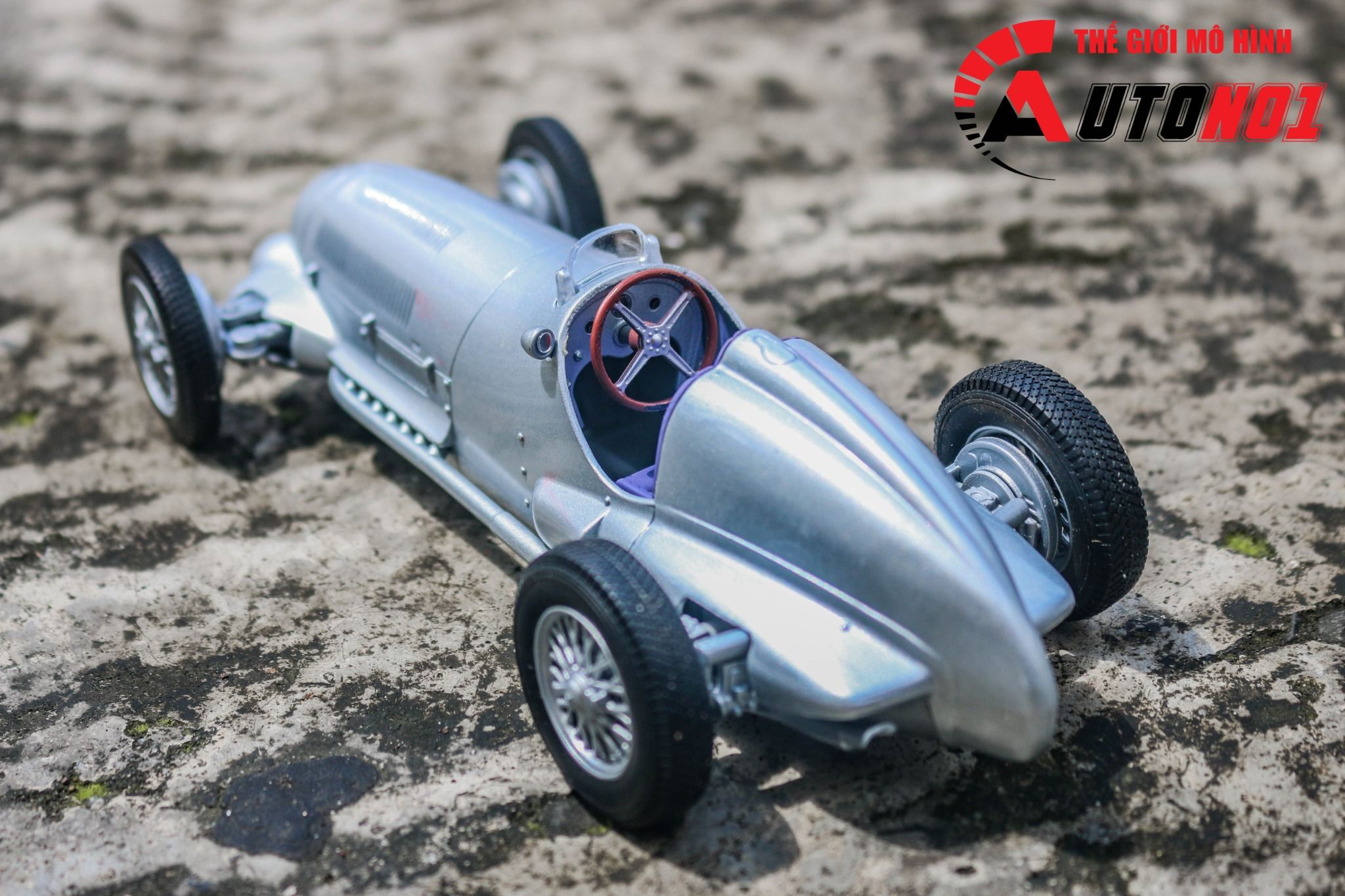  Mô hình xe cổ Mercedes Benz W125 1937 1:24 Welly OT056 