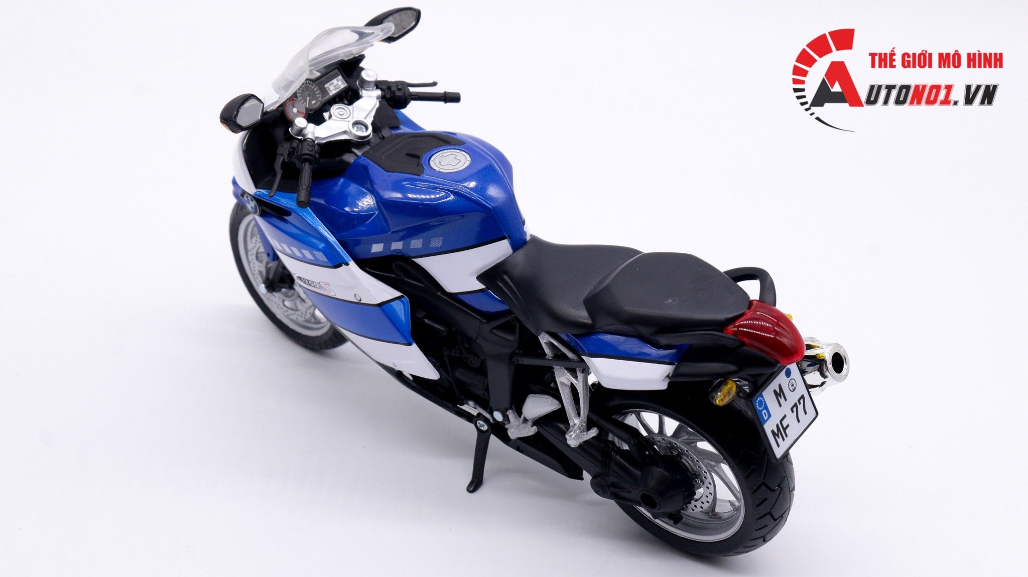  Mô hình xe Bmw K1200S blue 1:12 Joycity 7508 