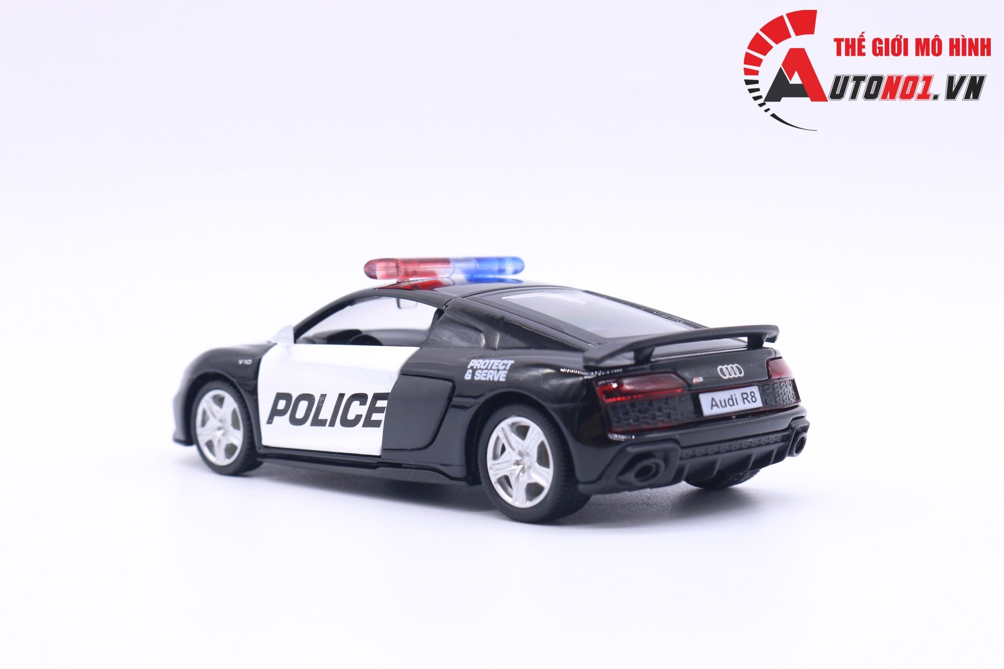  Mô hình xe Audi R8 Police 1:36 Scale Model 7161 