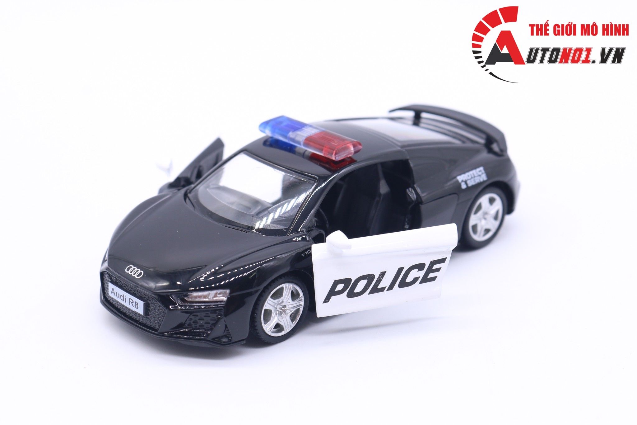  Mô hình xe Audi R8 Police 1:36 Scale Model 7161 