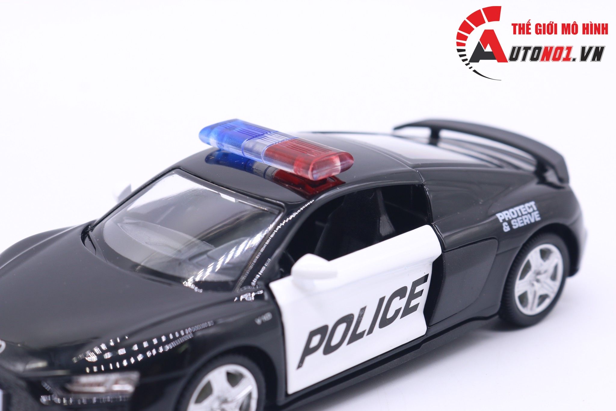  Mô hình xe Audi R8 Police 1:36 Scale Model 7161 