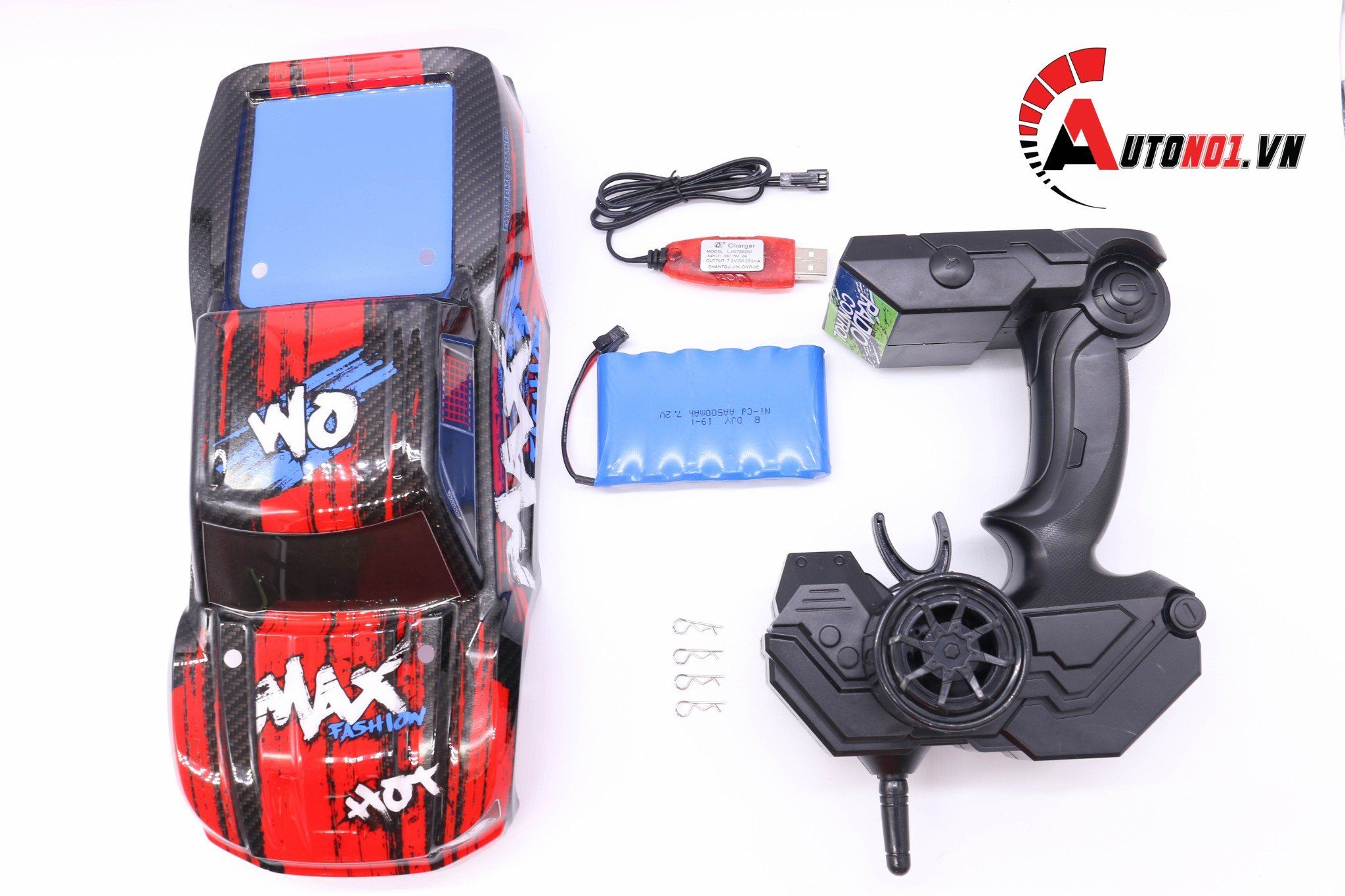  MÔ HÌNH XE ĐIỀU KHIỂN Ô TÔ OFF ROAD MAX EXTREME POWER RED 1:12 6457 