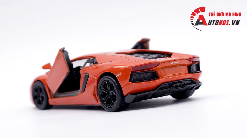 MÔ HÌNH LAMBORGHINI AVENTADOR 700-4 ORANGE 1:36 WELLY 4739