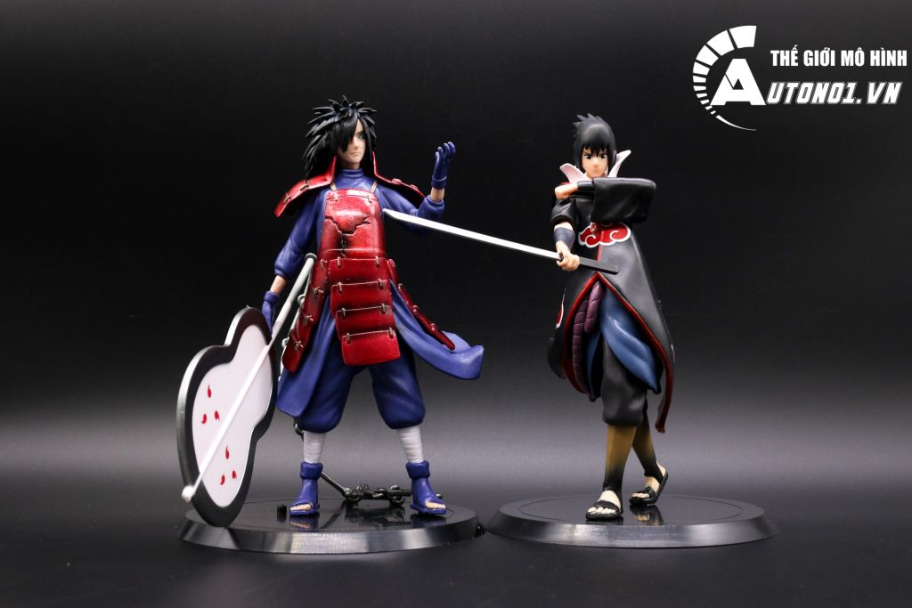 MÔ HÌNH NHÂN VẬT NARUTO SASUKE VÀ HOKAGHE HASHIRAMA 18CM 6662