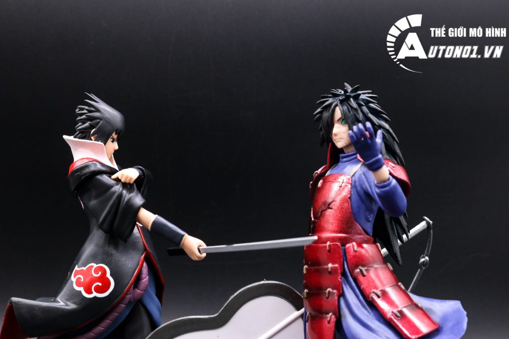 MÔ HÌNH NHÂN VẬT NARUTO SASUKE VÀ HOKAGHE HASHIRAMA 18CM 6662