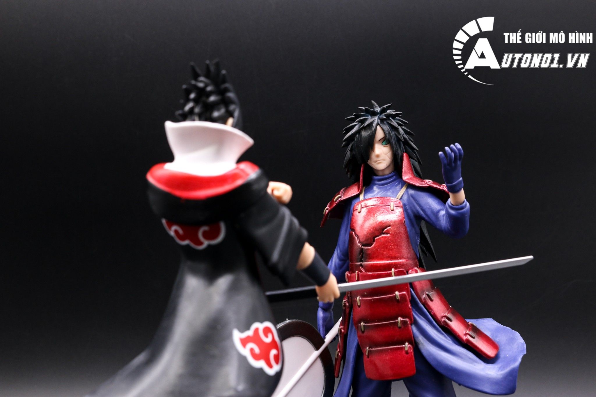  MÔ HÌNH NHÂN VẬT NARUTO SASUKE VÀ UCHIHA MADARA 18CM 