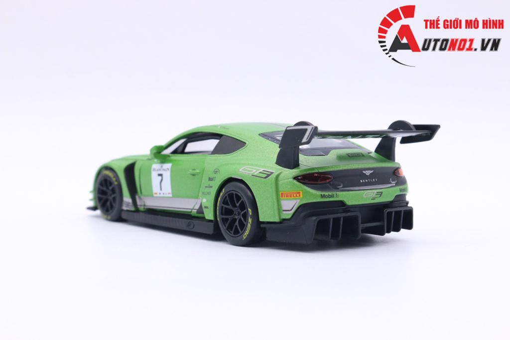 MÔ HÌNH XE Ô TÔ BENTLEY CONTINENTAL GT3 GREEN 1:32 DTM CÓ HỘP 7169