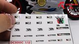  Decal nước AR - Austin Racing 1:12 Autono1 DC500C 