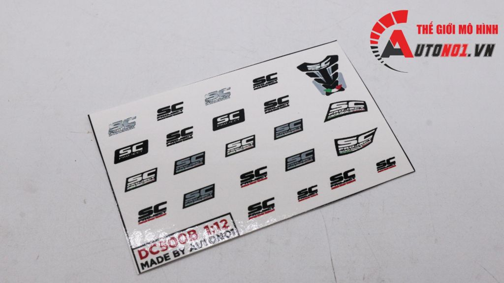 DECAL NƯỚC SC PROJECT 1:12 AUTONO1 DC500B