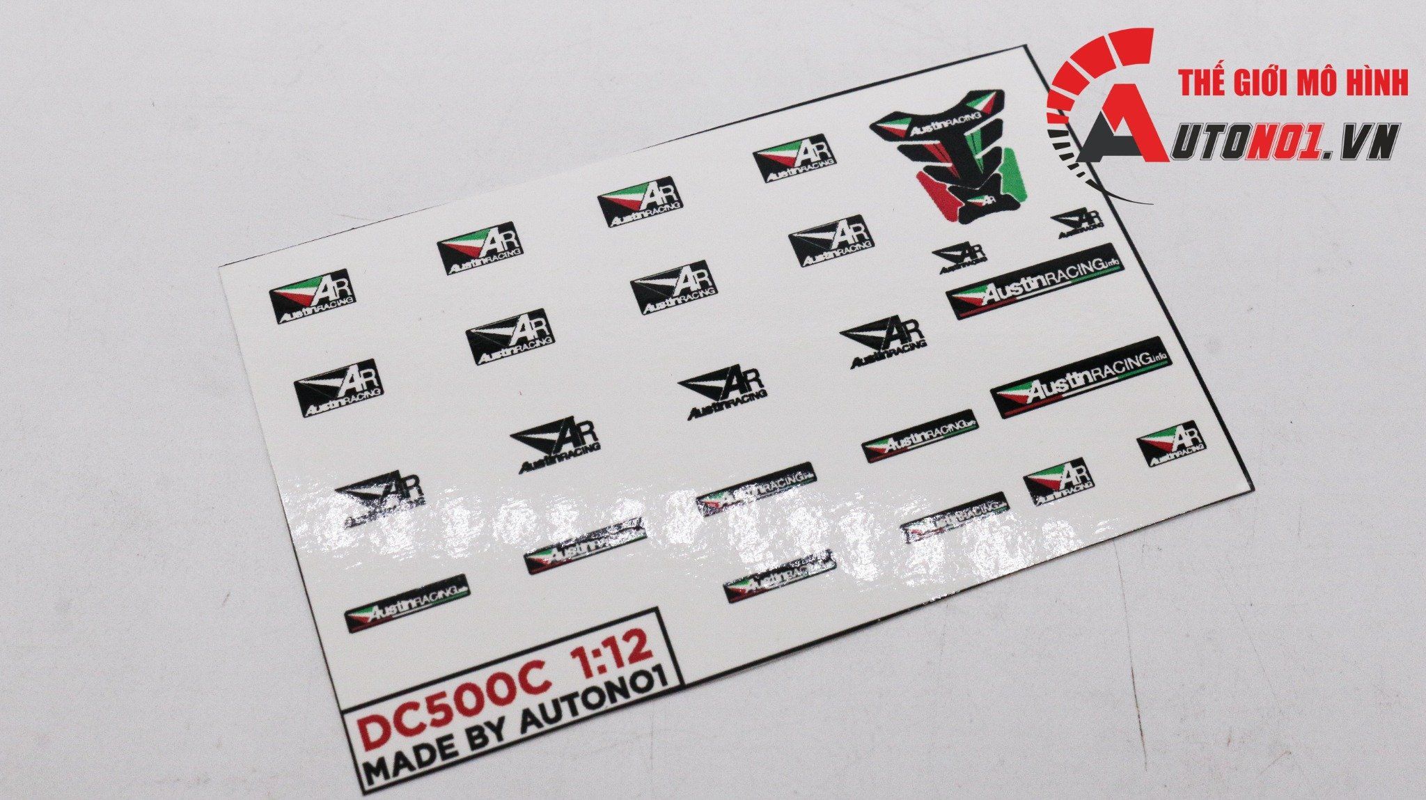  Decal nước AR - Austin Racing 1:12 Autono1 DC500C 