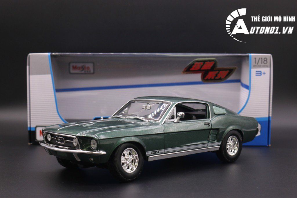  Mô hình xe Ford Mustang Gta Fastback 1967 1:18 Maisto 6652 