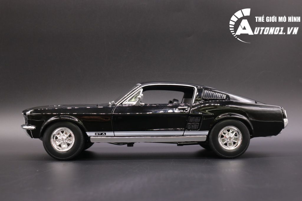 MÔ HÌNH XE FORD MUSTANG GTA FASTBACK 1967 BLACK 1:18 MAISTO 6652