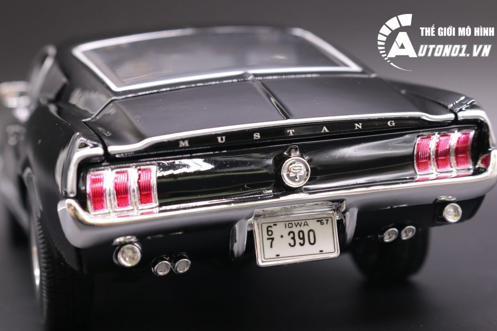 MÔ HÌNH XE FORD MUSTANG GTA FASTBACK 1967 BLACK 1:18 MAISTO 6652