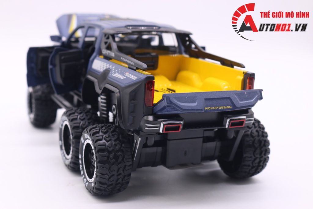 MÔ HÌNH XE MERCEDES X-CLASS 6X6 PICKUP OFFROAD BLUE 1:28 CHIMEI MODEL 7149