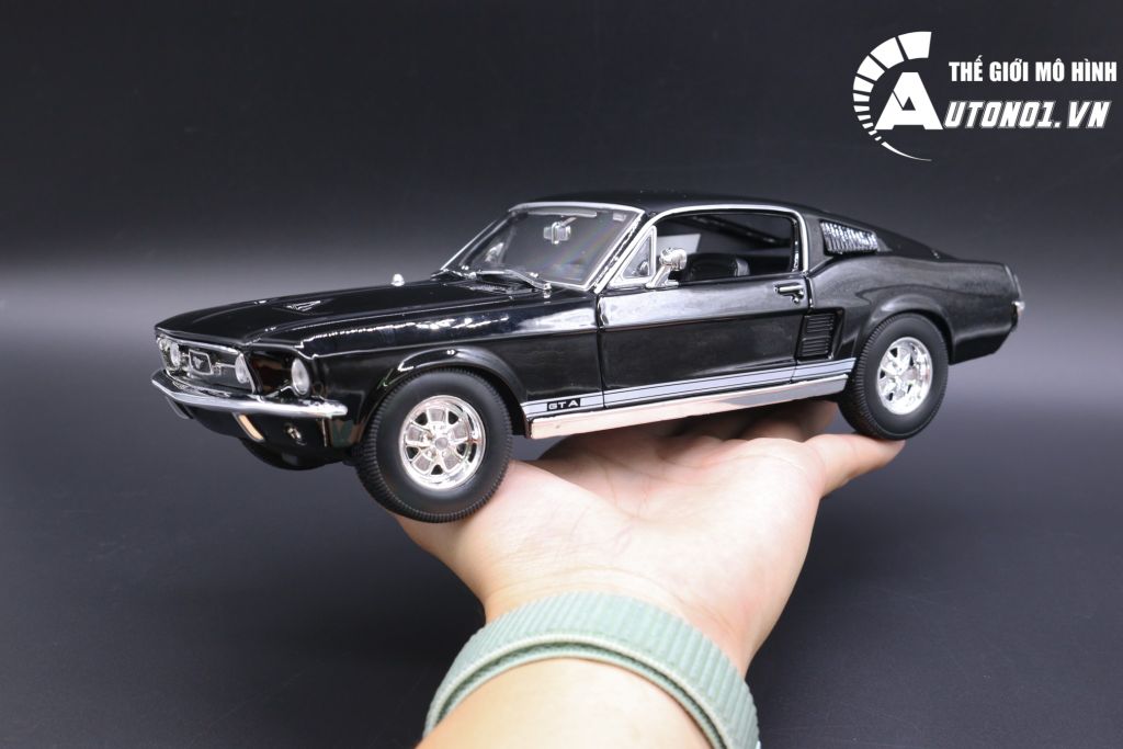 MÔ HÌNH XE FORD MUSTANG GTA FASTBACK 1967 BLACK 1:18 MAISTO 6652