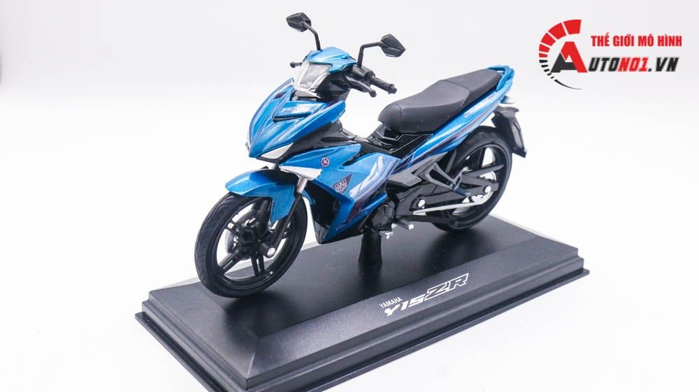 Mô hình xe Yamaha Exciter y15zr độ tem blue tỉ lệ 1:12 D237B