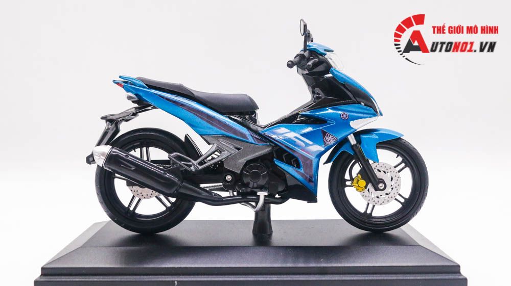 Mô hình xe Yamaha Exciter y15zr độ tem blue tỉ lệ 1:12 D237B