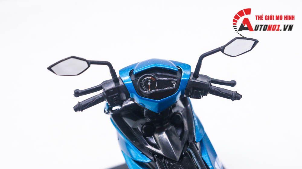  Mô hình xe Yamaha Exciter y15zr độ tem blue tỉ lệ 1:12 Dealer D237B 